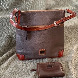 Dooney & Bourke Brown shoulder bag and wallet